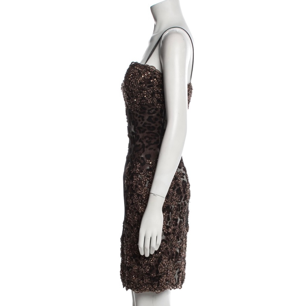 Jovani animal print short dress, size 4 - Picture 4 of 6